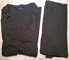 JoJo Maman Bébé Maternity 2-Piece Blouse & Skirt Set Size 18 Black/White Polka