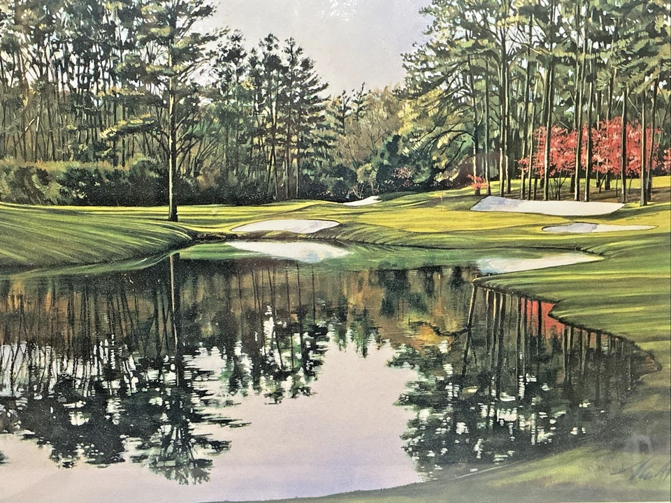 *16th @ AUGUSTA National Golf Club PGA Tour *The Masters* El tamaño artístico es de 16" X 12" Foto 4 de 4