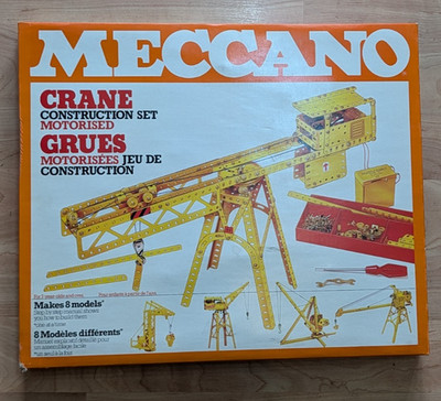 MECCANO Krahn-Bausatz aus dem Jahr 1978 - Vintage - Neu und original verpackt