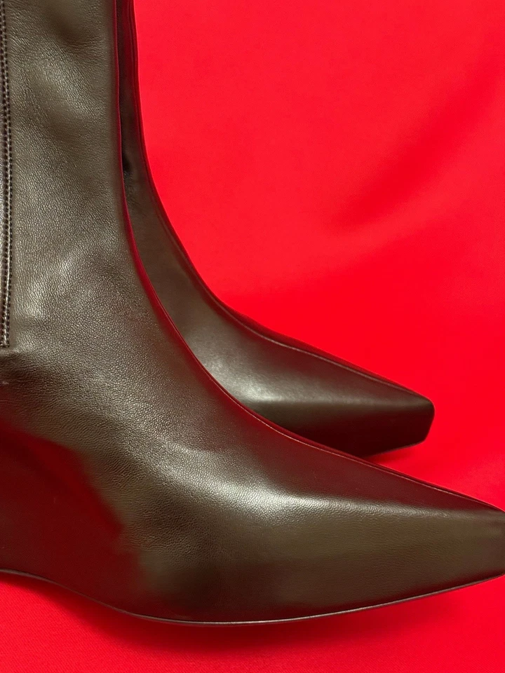 $1734 Talla 40 EE. UU. 9 ❤️ Givenchy Mujeres Cuña Tobillo Negro Cómodo Trabajo Calcetín Botas Foto 4 de 4