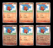 Darumaka Lot 6 Pokemon Cards 2024 SV06: Twilight Masquerade Common Collection