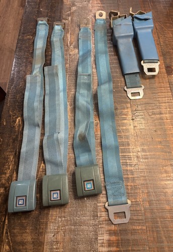 1968-1972 Chevrolet Pickup GMC Blue Seatbelt RECEIVERS & RETRACTORS &MIDDLE SEAT