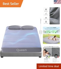 Grounding Fitted Sheets Queen, Earthing Sheets Queen Size, 95 Organic Cotton...