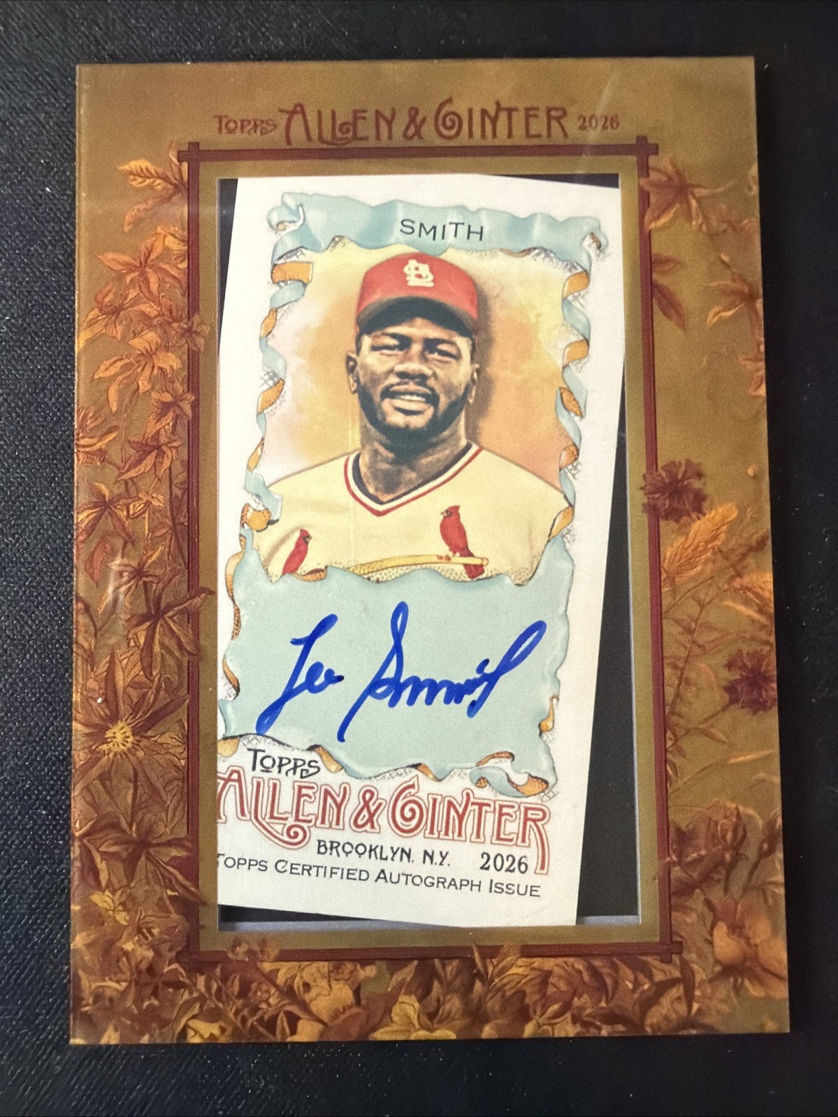 2026 Topps Allen & Ginter HOFer LEE SMITH Mini Framed Auto Cardinals #MA-LS