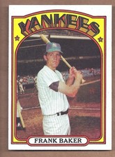 1972 Topps #409 FRANK BAKER **CENTERED** NEAR MINT CONDITION