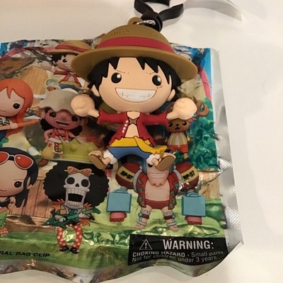 M.I.I. One Piece Monkey D. Luffy Plastic Clip-On Keychain Bag Clip Multicolor