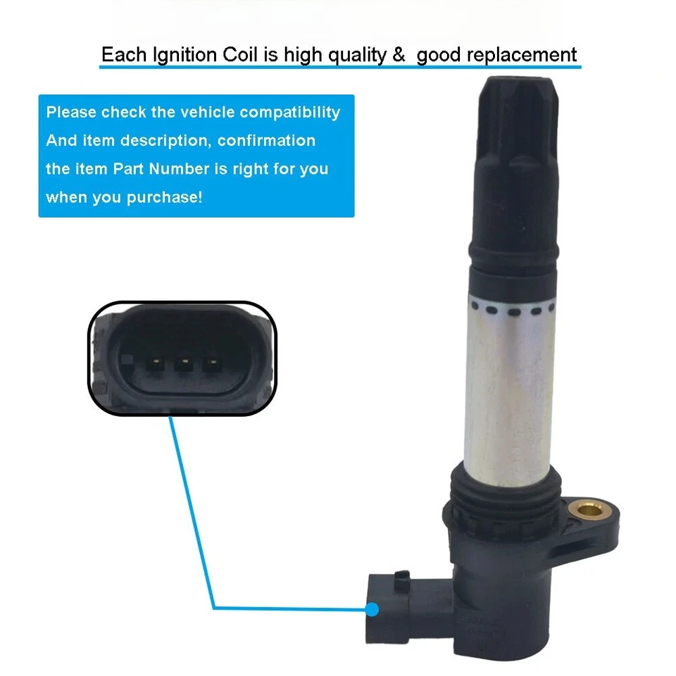 6 件点火线圈适用于路虎 Freelander 2.5L V6 2003-05 UF534 NEC000110L — 第 3/4 张图片