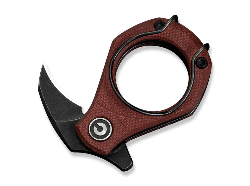 CIVIVI Pyrus 14C28N Burgundy G10 Taschenmesser Fingermesser Slipjoint - 01WE1413 - Bild 2 von 4