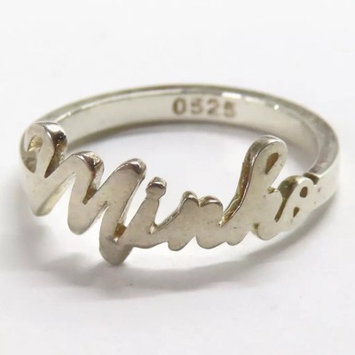 SHINee Minho Silber Jubiläum Name Ring Schmuck Accessoire 925 Sterling