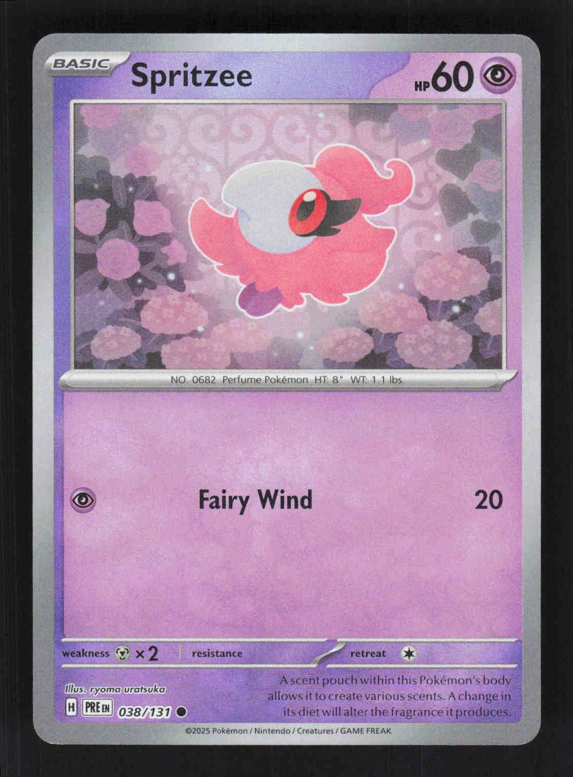 Spritzee (Poke Ball Pattern) Common SV: Prismatic Evolutions 038/131 NM