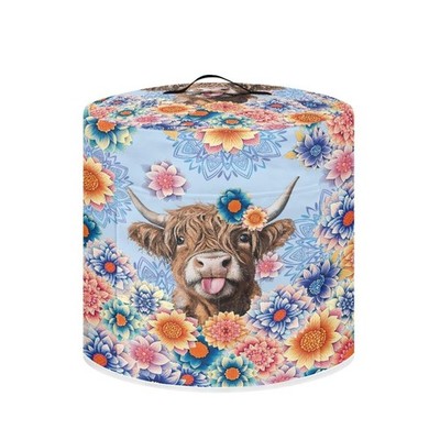 Electric Pressure Cooker Cover Boho Mandala Highland Cattle Pattern Kitchen A...