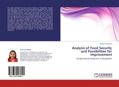 Esmat Ara Begum | Analysis of Food Security and Possibilities for Improvement