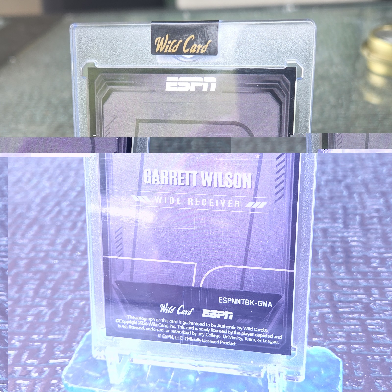 Wild Card ESPN Garrett Wilson New York Jets 1/1 Auto view 2