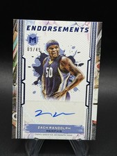 2023-24 Zach Randolph Topps Motif Endorsements Auto /49 #ME-ZR Grizzlies