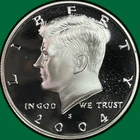 2004-S Silver Proof Kennedy Half Dollar Proof PF Coin #42112