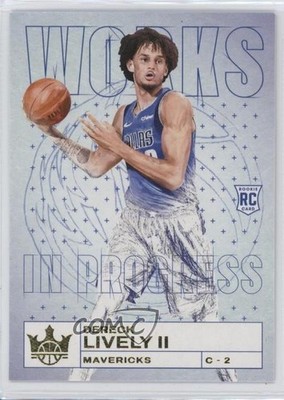 2023-24 Panini Court Kings Works in Progress Dereck Lively II #30 Rookie RC 0xa