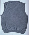 CUTTER & BUCK Men’s Sz XL V- Neck Vest Merino Wool Blend Gray Lightweight  — photo 2