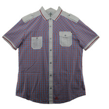 Jack Jones Tok Collection Men's Size 52 M Checked Cotton S/S Casual Shirt