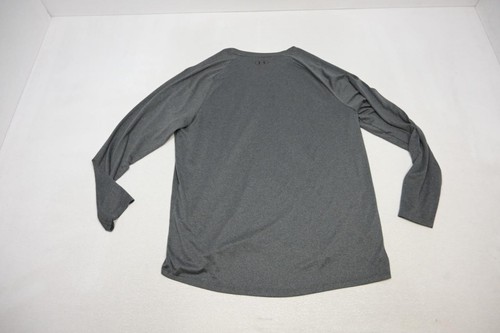 Under Armour Gym Shirt HeatGear grau langarm sportlich Herren Größe 2XL XXL - Bild 8 von 9