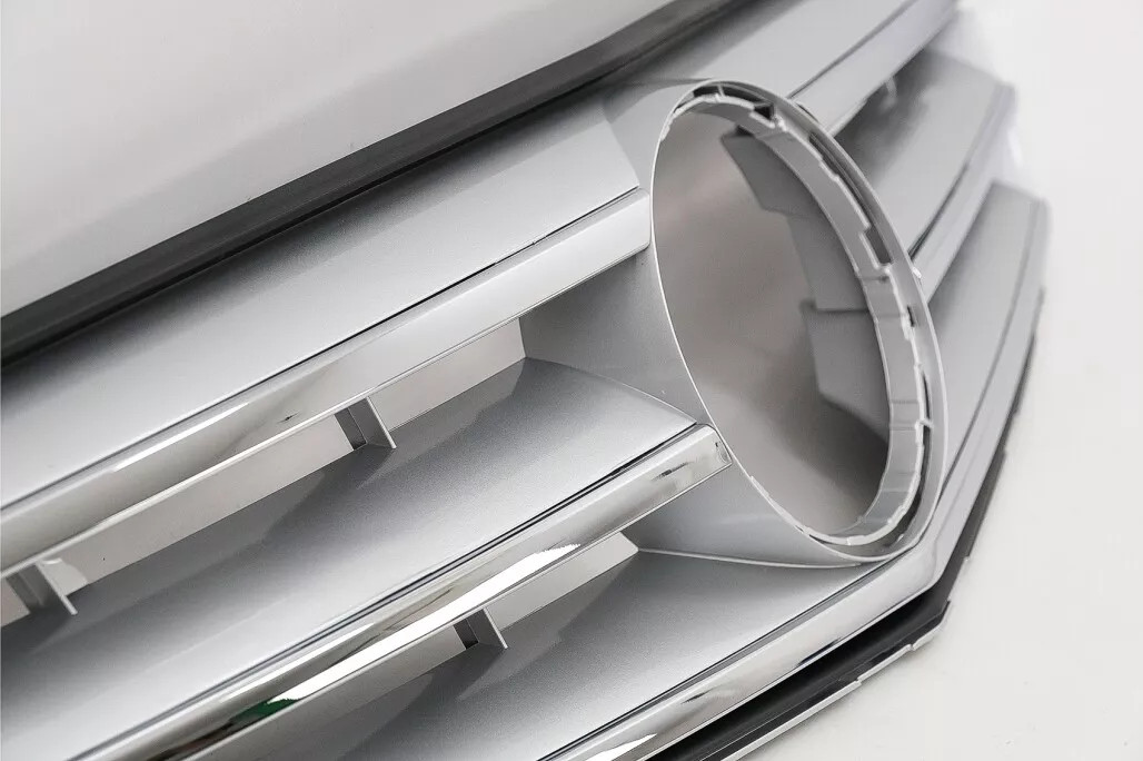 per Mercedes Classe C W204 S204 Griglia Sport Mascherina Calandra SILVER-LOOK