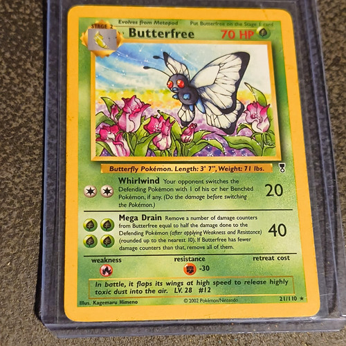Pokemon Company Butterfree 21/110 Legendary Collection Rare Regular 2002