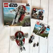 LEGO Star Wars 75312 & 75344 Boba Fett's Starship Set of 2 w/ Mini Figures Boxes