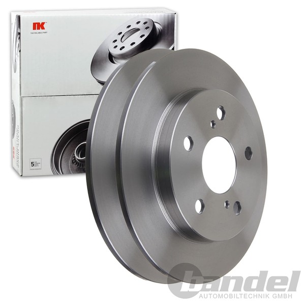 2X NK Bremsscheiben 259Mm Voll Hinten Passend FÜR Toyota Auris Corolla | 2045124-image