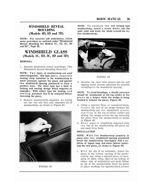 Hudson Body Manual 1948 1949 1950 1951 1952 1953 1954 Repair Shop Service  - Image 2 of 4