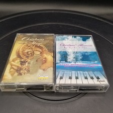 2 Christmas Holiday Instrumental Cassettes - Harp  Piano