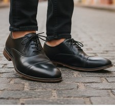 Bruno Marc Men's Classic Oxfords Dress Shoes -US 8.5 Black Model X3B21BCC