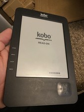 Kobo Ereader N647 eBook Reader Black Wireless For Parts. Boot loop, bad battery