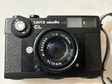 Leitz Minolta CL Film Camera M-ROKKOR 40mm f2 Lens Works JAPAN