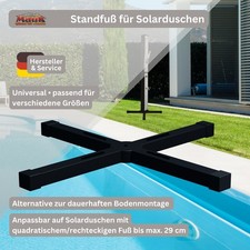MAUK Universal-Duschsockel – Standfuß für Solarduschen, Montage ohne Bohren