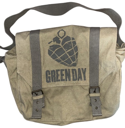 Vintage 2004 Green Day American Idiot Messenger Bag, Rock Emo Goth Punk Skate - Bild 2 von 11