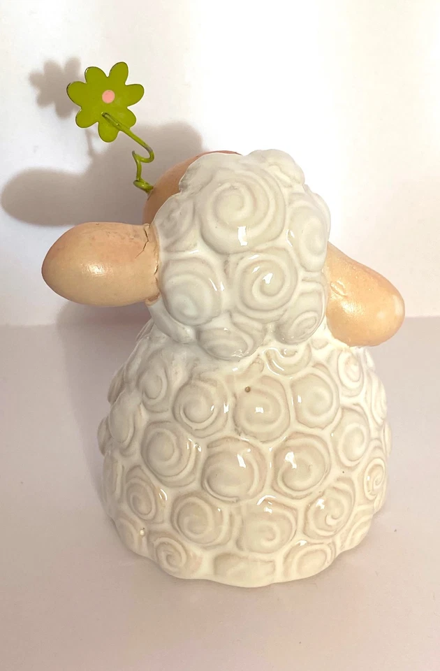 White Sheep Deko Ceramic NEW - Cute Gift TikTok Shabby Chic Cottagecore - Bild 4 von 4