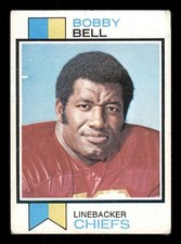 1973 Topps #435 Bobby Bell Chiefs HOF Good (2) GD a