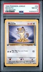 1999 POKEMON JUNGLE 1ST EDITION #56 MEOWTH PSA 8