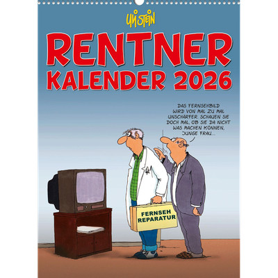 Uli Stein Rentnerkalender 2026: Monatskalender für die Wand: Terminplaner z ...