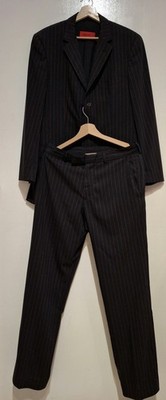 HUGO Hugo Boss Anzug Adams/Granti Nadelstreifen Schurwolle Gr. 52 Slim