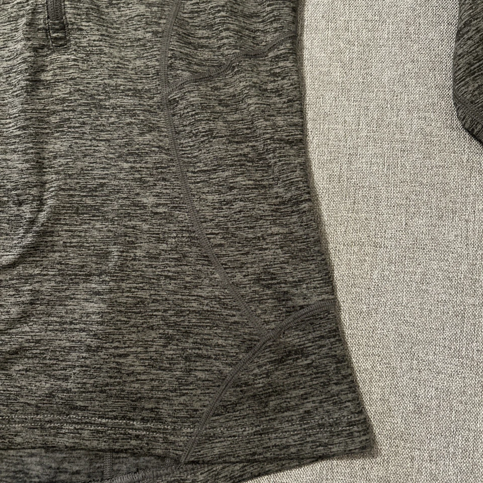 Camisa deportiva para correr Eddie Bauer talla S pequeña gris jaspeado 1/4 cremallera para mujer Foto 4 de 4