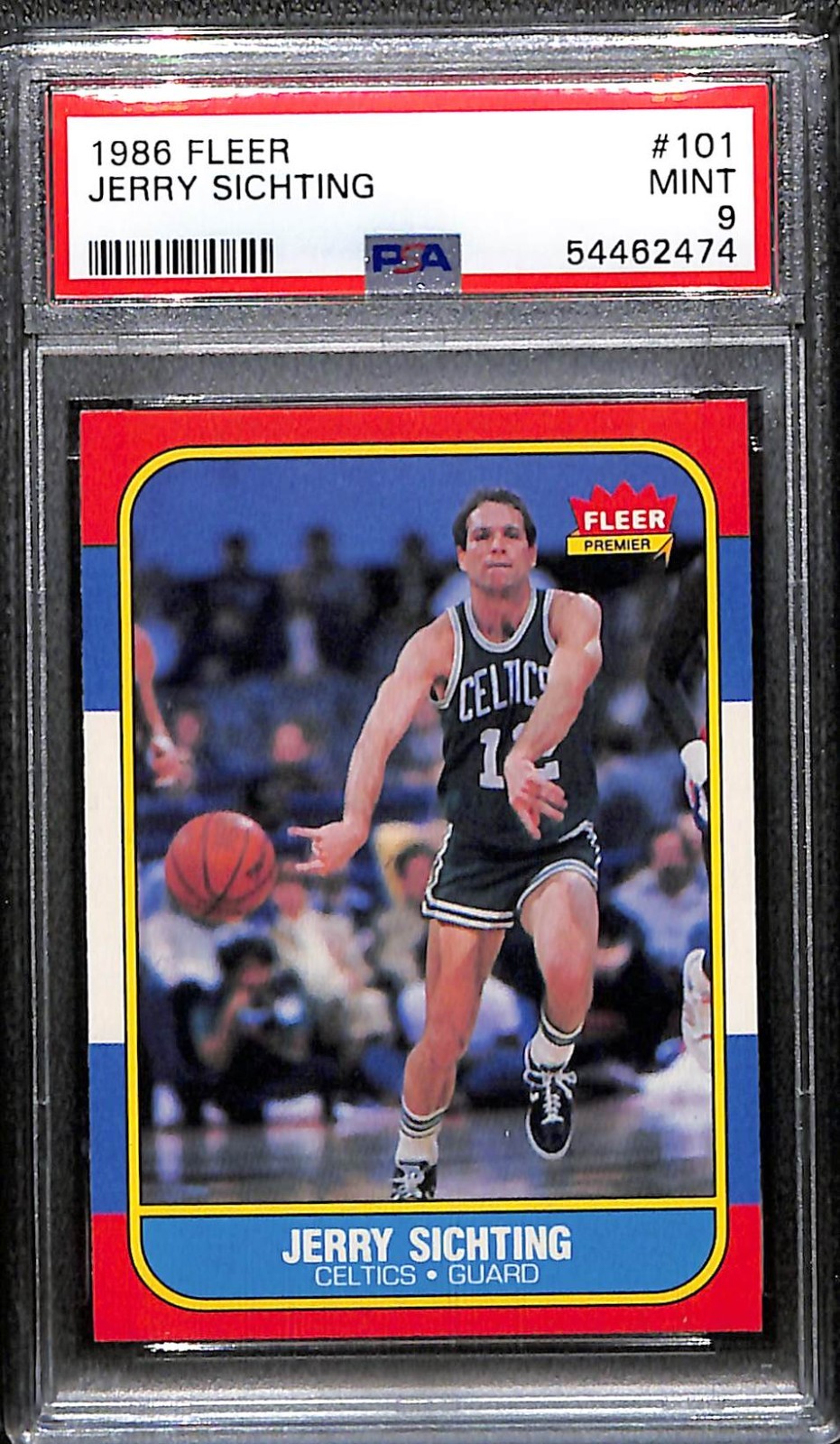 1986 Fleer Jerry Sichting #101 *Celtics* PSA 9 MINT
