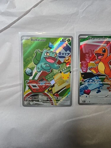 Bulbasaur, Charmander, Squirtle MEP 037, 038, 039, NM First Partner Promo