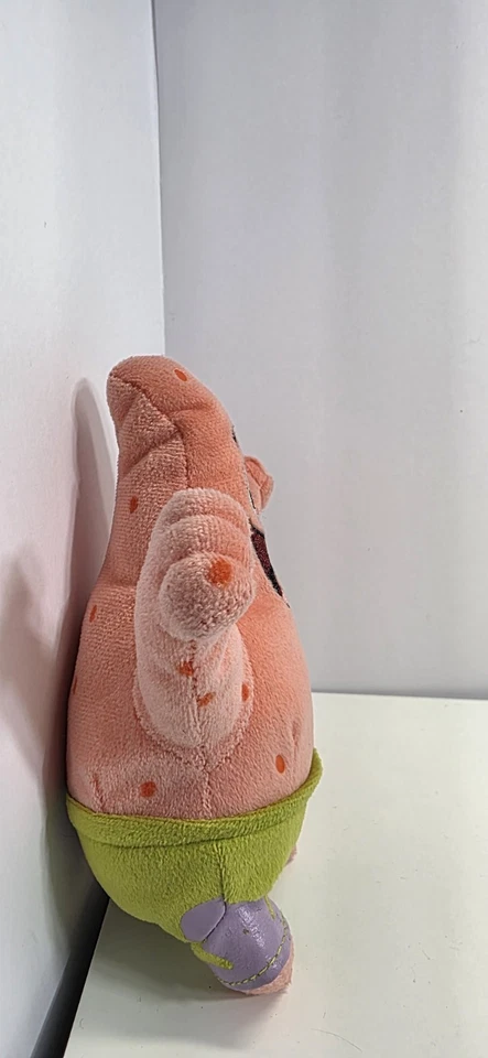 "Pantalones cuadrados de peluche Patrick Star 10"" 2010 TY Beanie Buddies Bob Esponja" Foto 2 de 4