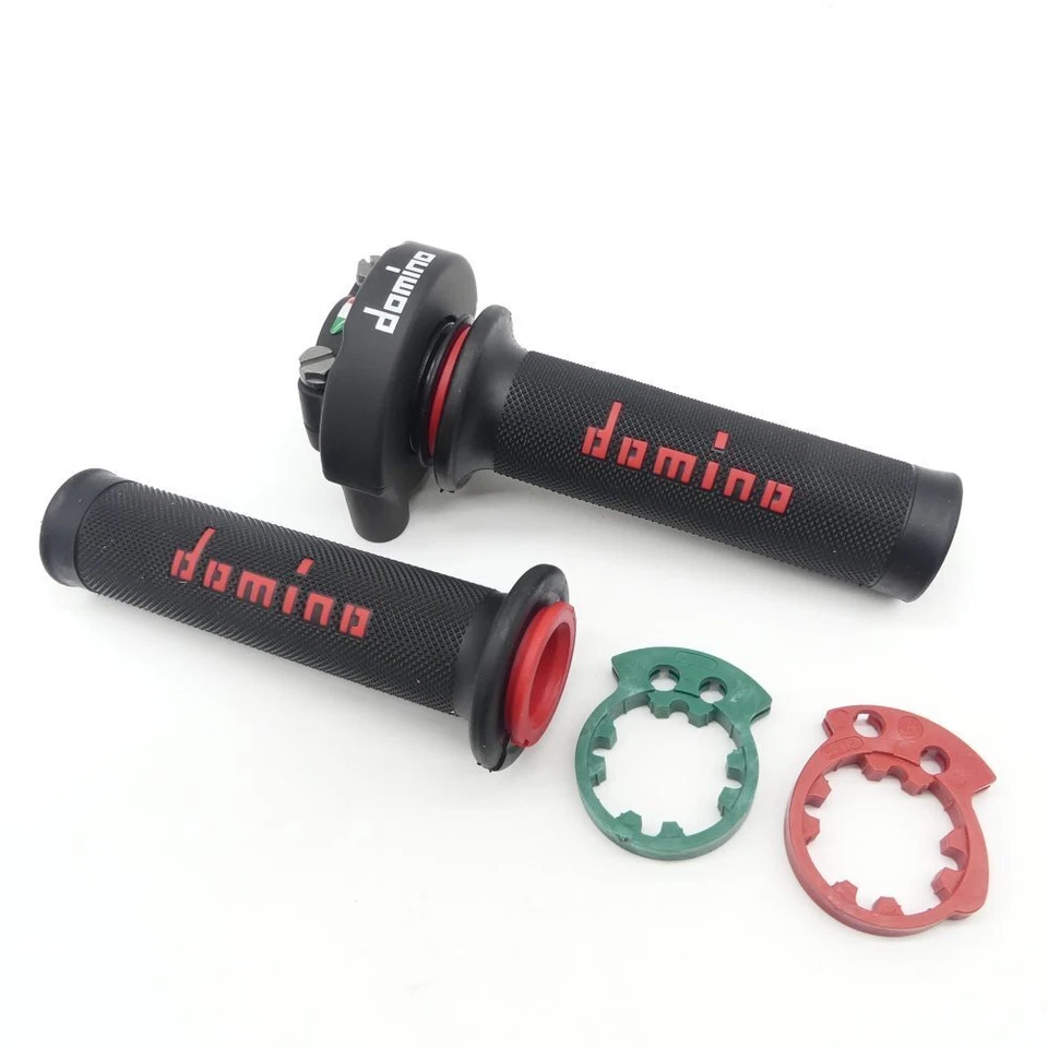 Domino XM2 Gasgriff Schwarz Rot mit Griffgummi passend für Yamaha YZF-R1 YZF-R6 - Bild 2 von 4
