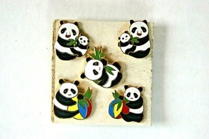 5 PIECE ZOO / ANIMAL / PANDA SET / LOT OF PINS - GREAT FOR THE PANDA COLLECTOR