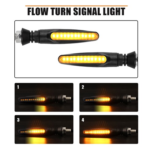 4PCS Motorcycle Flasher Light Built Relay Motorcycle Turn Signal Indicators - Picture 5 of 14