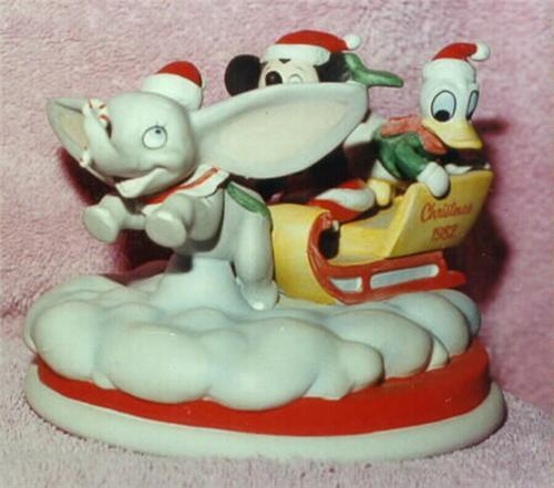 Disney - Dumbo - Pato Donald - Mickey Mouse - Figura - Porcelana - Imagen 1 de 1