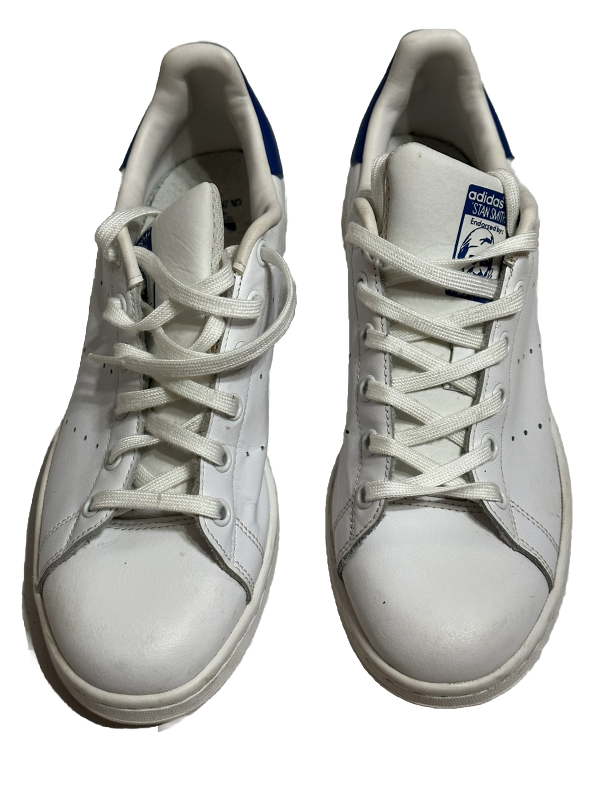 Adidas Originals Stan Smith Sneakers Mens 7 White Blue Athletic Shoes S74778