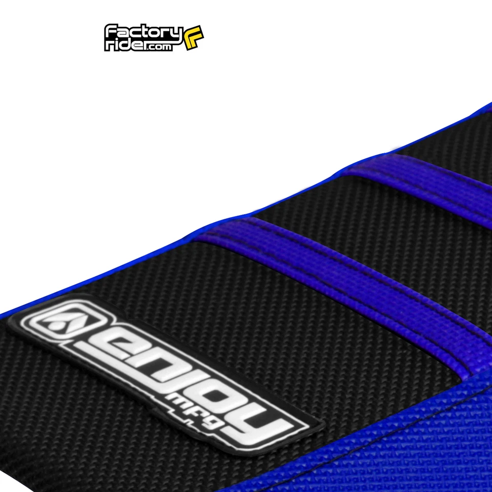 Yamaha WR 450F 2016-2018 cubierta de asiento laterales azules/parte superior negra/costillas azules #84 Foto 3 de 4