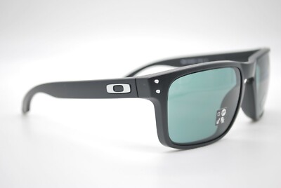 NEW OAKLEY OO 9102-E855 HOLBROOK BLACK PRIZM GREY AUTHENTIC